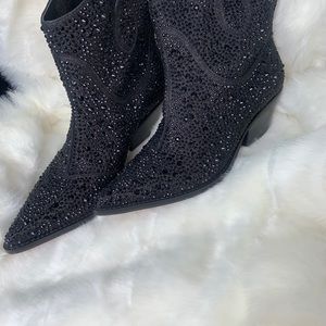 Jessica Simpson Zellya Rhinestone boots Sz8